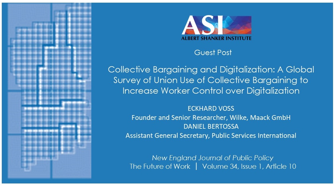 Toplu Pazarlık ve Dijitalleşme: İşçilerin Dijitalleşme Üzerindeki Kontrolünü Artırmak için Toplu Pazarlığın Sendika Kullanımına İlişkin Küresel Bir Araştırma