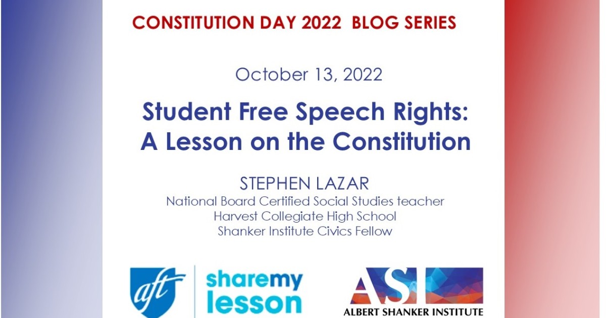 Student Free Speech Rights: A Lesson on the Constitution