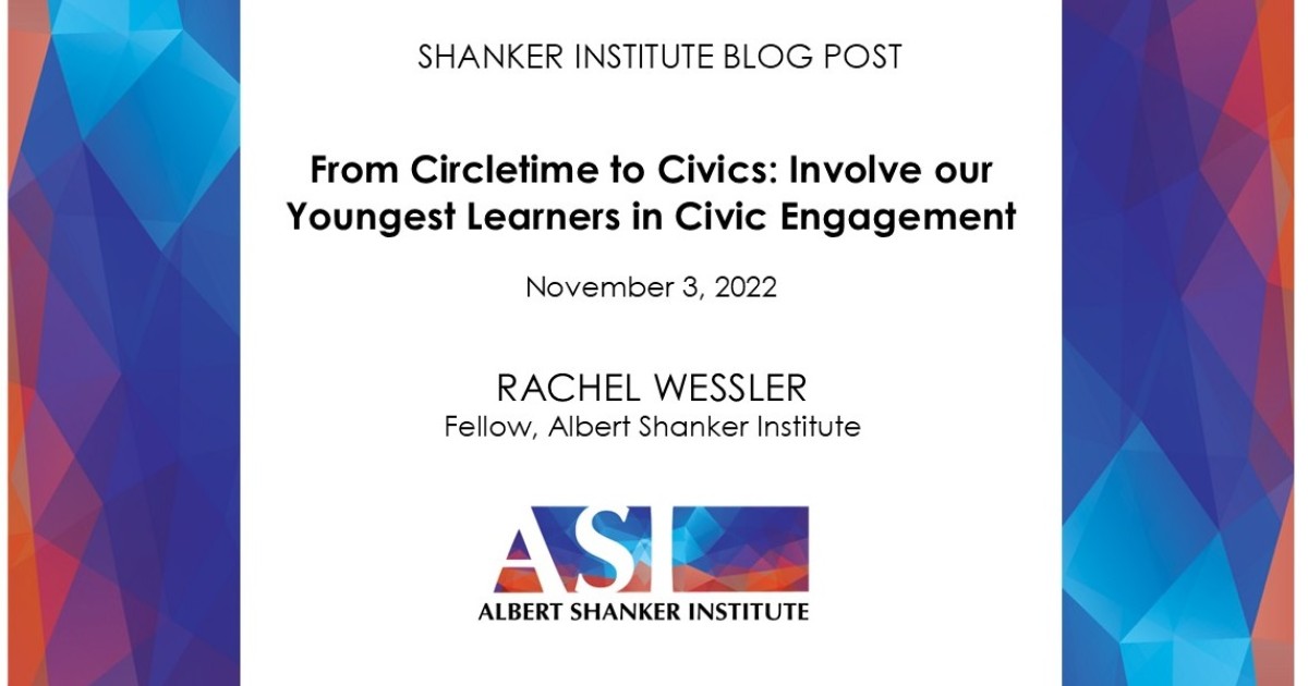 From Circletime to Civics: Involve our Youngest Learners in Civic Engagement