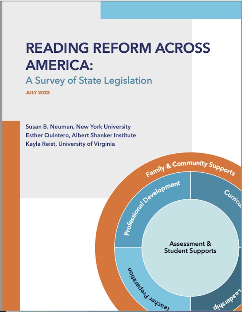 Cover image for Reading Reform Across America: A Survey of State Legislation