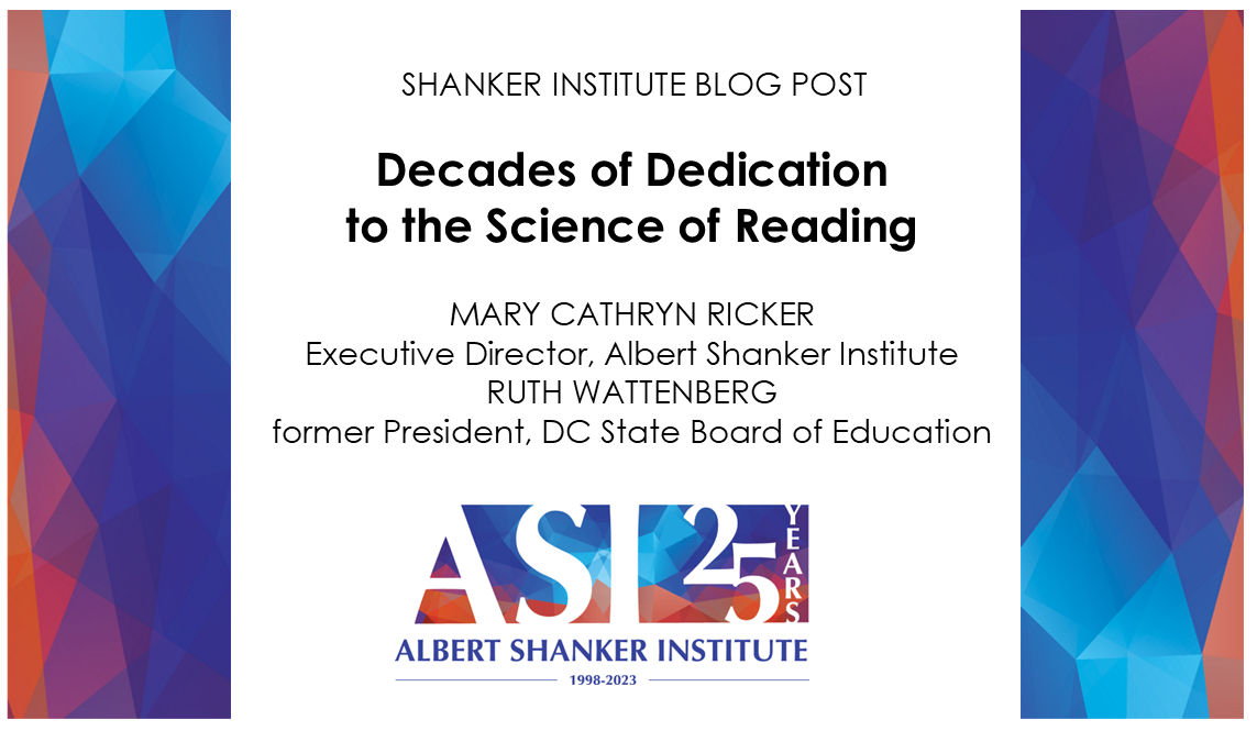 Scientists Dedication Decades of Dedication to the Science of Reading | Shanker Institute